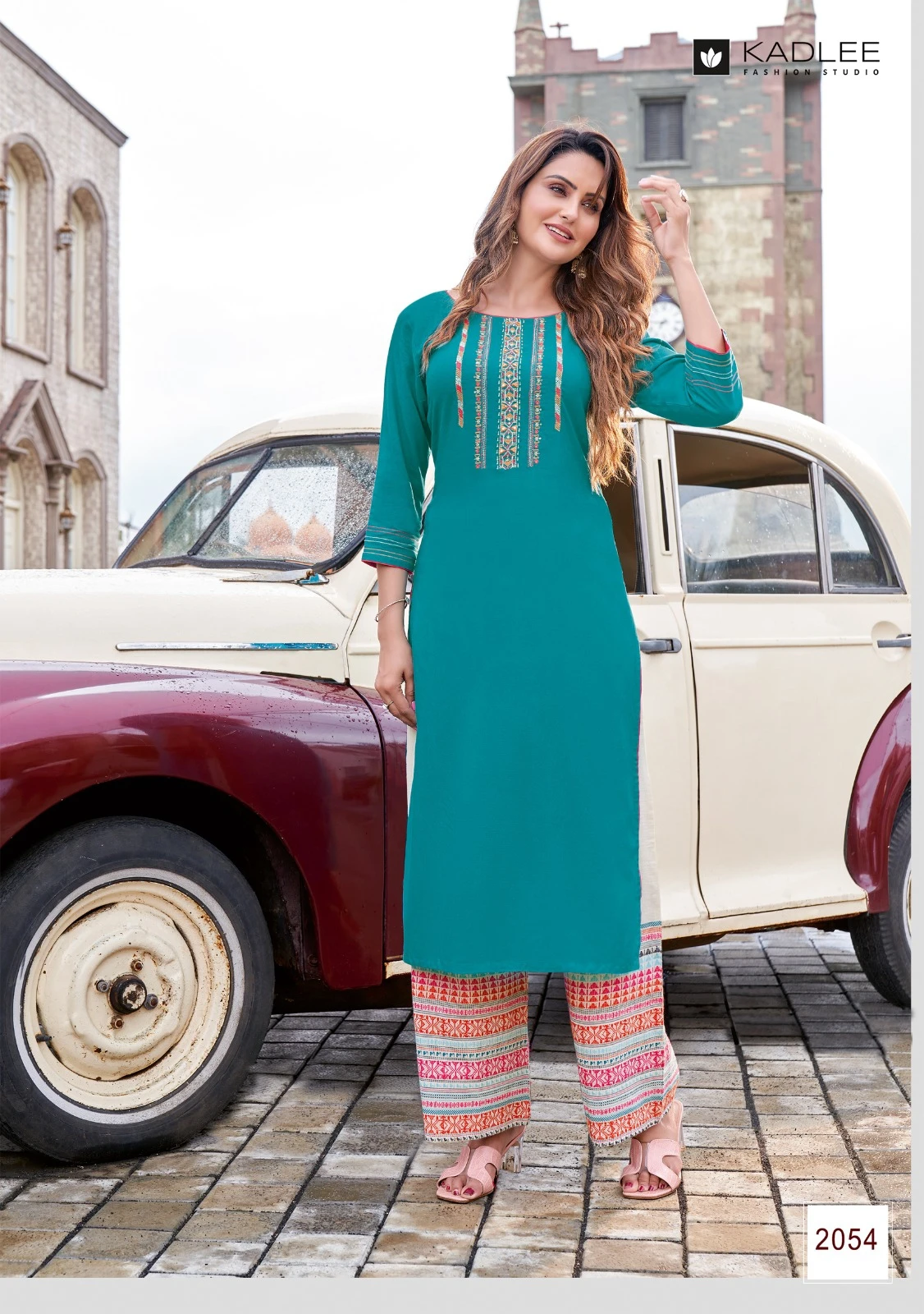 Kadlee Pankh Vol 8 Heavy Rayon Wholesale Kurti With Pant Catalog — Wholesale Kurtis, Kadlee Fashion Studio wholesale from Surat - Gallery Image 3